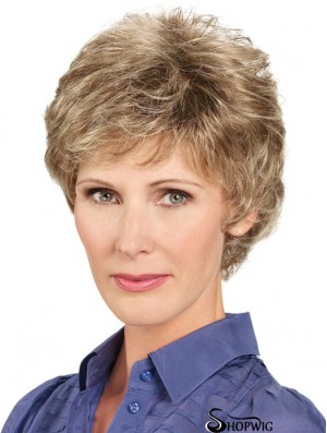 6 inch Short Wavy Brown Stylish Lace Front Wigs