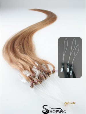 Popular Blonde Straight Micro Loop Ring Hair Extensions