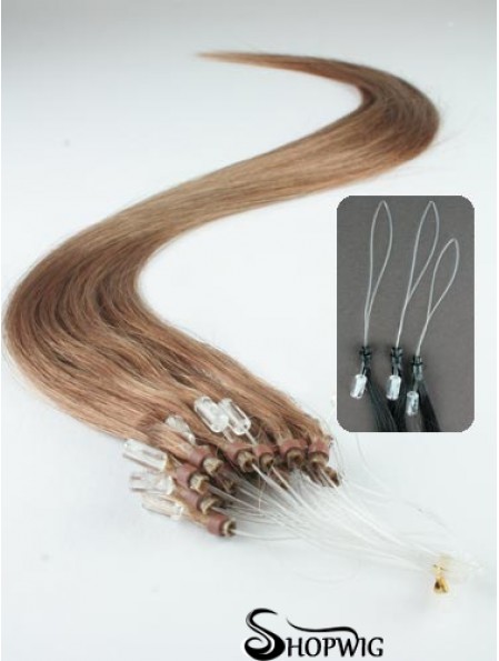 Cheapest Brown Straight Micro Loop Ring Hair Extensions