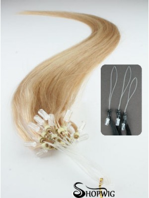 Gorgeous Blonde Straight Micro Loop Ring Hair Extensions