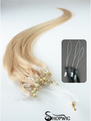 Ideal Blonde Straight Micro Loop Ring Hair Extensions