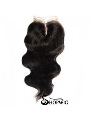 High Quality Black Long Wavy Lace Closures