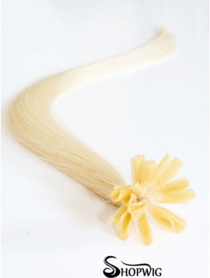 Blonde Straight Gorgeous Nail/U Tip Hair Extensions