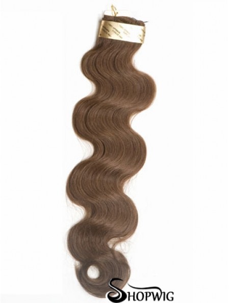 Brown Wavy Stick/I Tip Hair Extensions