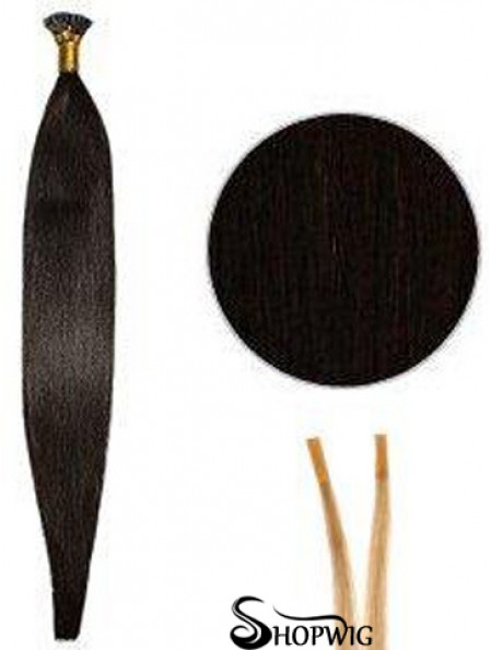 Black Straight Stick/I Tip Hair Extensions