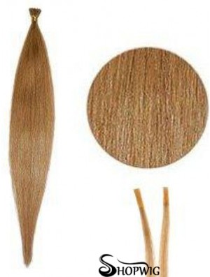 Blonde Straight Stick/I Tip Hair Extensions