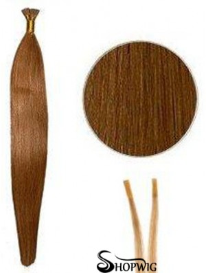 Auburn Straight Stick/I Tip Hair Extensions