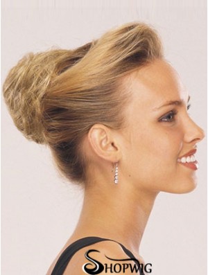 Blonde Red Wraparound Ponytail