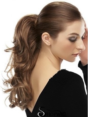 Sassy Wavy Brown Ponytails