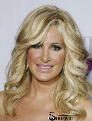 Kim Zolciak Wigs For Sale With Capless Long Length Blonde Color