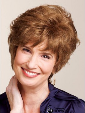 Ladies Wigs True With Capless Curly Style Auburn Color Classic Cut