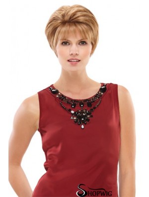 Boycuts Short Blonde Straight Style Petite Wigs