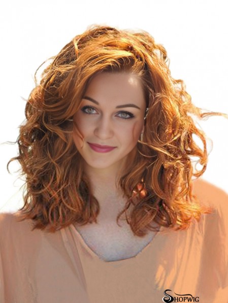 Real Hair  Wig Shoulder Length Cropped Color Wavy Style