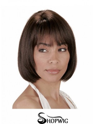 Human Hair Bobs Bobs Cut Straight Style Chin Length