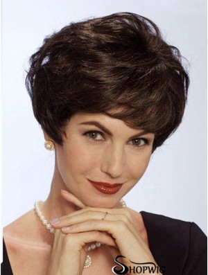 Straight Brown Fashionable Short Classic Wigs