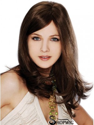 Straight Layered 100% Hand-tied Brown Best Long Wigs