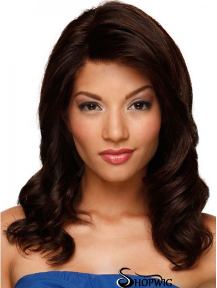 Hand Tied Lace Front Human Hair Wig Auburn Color Long Length