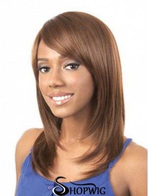 Wigs For African American Woman Brown Straight Shoulder Length