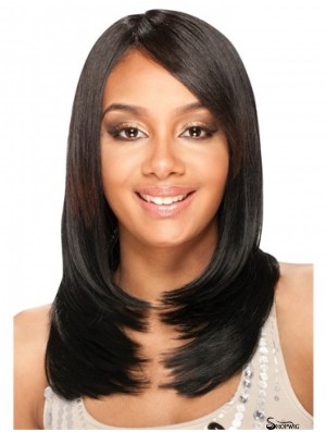 Brazilian Lace Front Long Black Yaki Lace Front Wigs