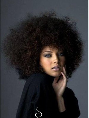 Hairstyles 14 inch Long Kinky Wigs For Black Women