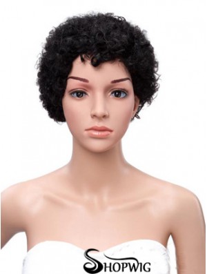 8 inch Black Lace Wigs For Black Women