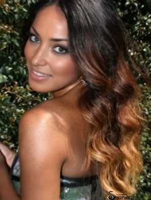 Long Wavy Without Bangs Lace Front 24 inch Incredible Black Women Wigs