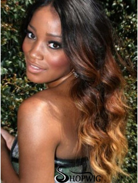 Long Wavy Without Bangs Lace Front 24 inch Incredible Black Women Wigs