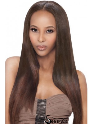 Long Auburn Yaki Without Bangs Fabulous African American Wigs