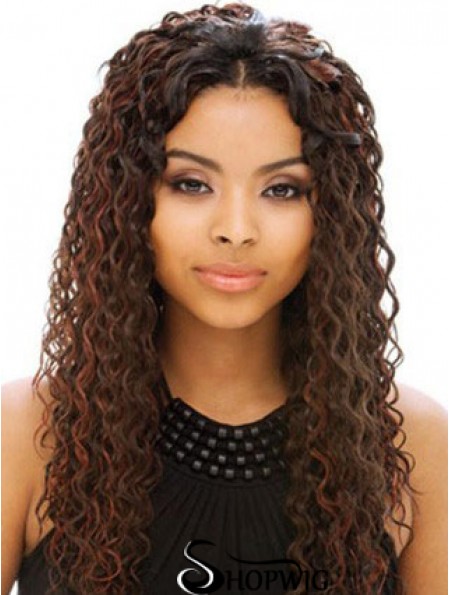 Long Auburn Without Bangs Curly Online Full Lace Wigs