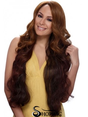 Buy African American Wigs Online With Synthetic Auburn Color Wavy Style