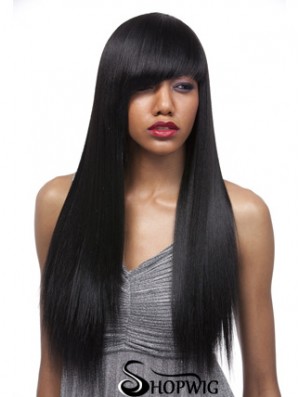 24 inch Black Lace Front Wigs For Black Women