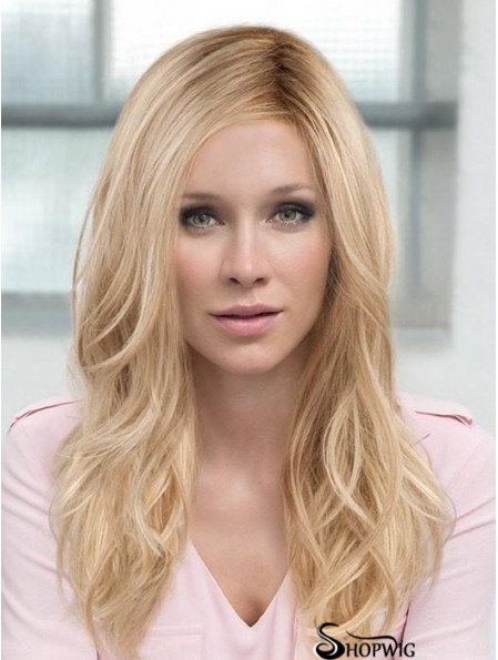 Layered Blonde Wavy 18 inch Long Synthetic Hair Wig
