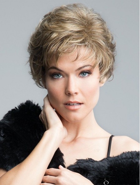 Curly Blonde Short 8 inch Gorgeous Classic Wigs
