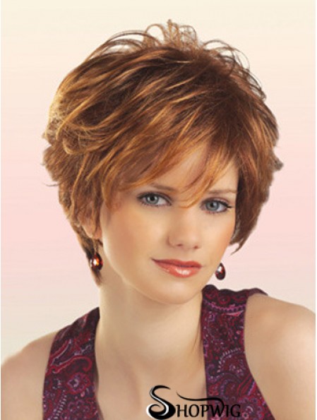 Cheap Synthetic Wigs With Capless Short Length Layered Cut