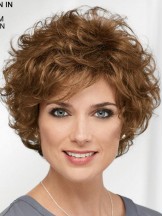 Curly Brown Short 8 inch Designed Classic Wigs