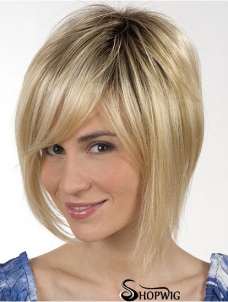 Chin Length Blonde Great 8 inch Straight Bob Wigs