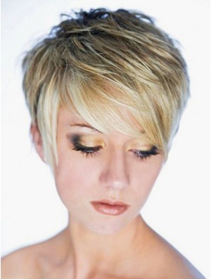 Best Synthetic Wig Boycuts Cropped Length Blonde Color