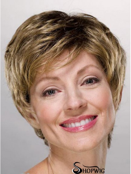 Ladies Wigs Cheap Synthetic With Capless Boycuts Short Length