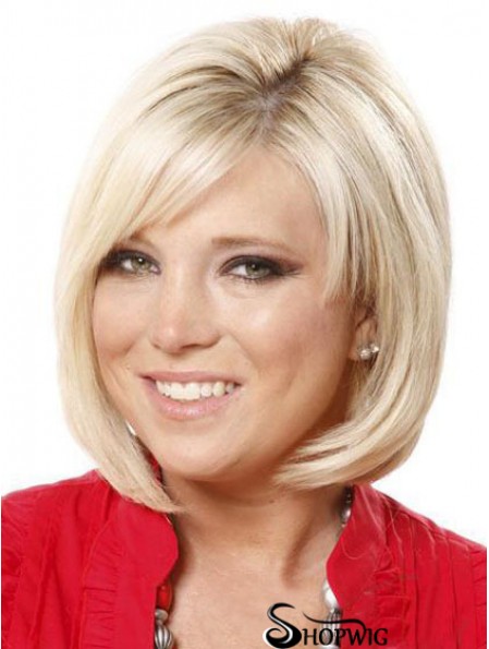 Lace Front Chin Length Straight Blonde Online Bob Wigs