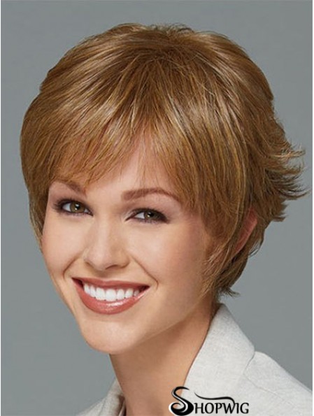 Short Boycuts Straight Blonde New Synthetic Wigs