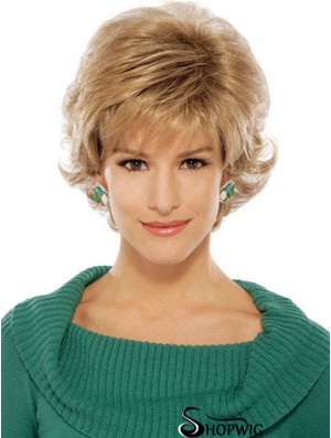 Wavy Blonde Suitable Short Classic Wigs