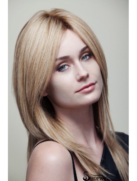 Straight Amazing 16 inch Blonde Layered Long Wigs