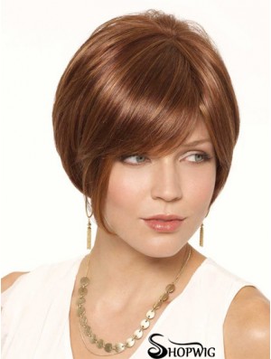 Short Auburn Cheapest 6 inch Straight Bob Wigs