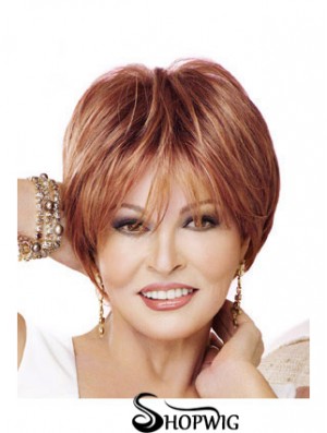 Great Red Short Straight Boycuts Lace Front Wigs