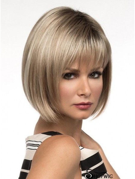 10 inch Short Capless Blonde Bob Wig