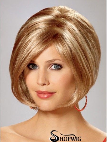 Capless Chin Length Straight Blonde Gorgeous Bob Wigs