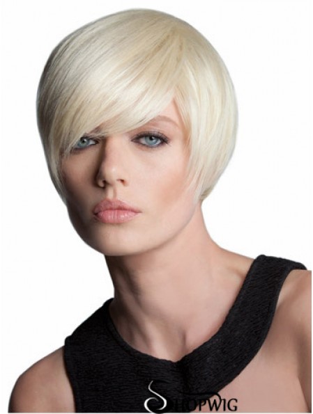 Capless Short Straight Blonde Style Bob Wigs