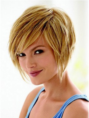 Short Hair Styles Bob With Capless Synthetic Straight Style Bobs