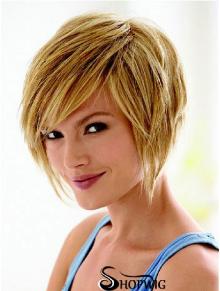 Short Hair Styles Bob With Capless Synthetic Straight Style Bobs