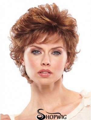 Short Wavy Capless Wigs For Women